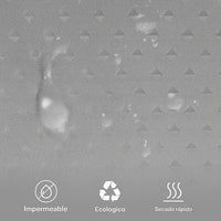 Cortina De Baño Impermeable Poliester 180x180 Gris Calidad®