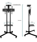 Soporte De Pie Para Tv 32''-65''+ Base De Ruedas Resistente®