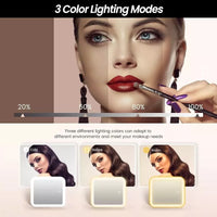 Maletín Valija De Maquillaje Cosméticos Con Espejo Luz Led®