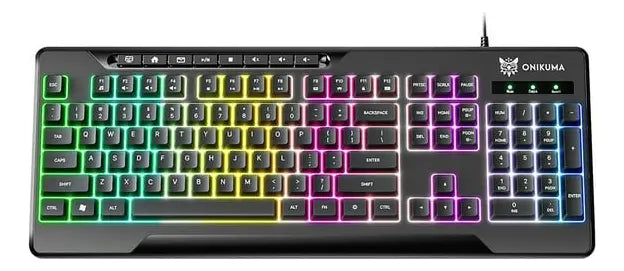 Teclado Gamer Onikuma Rgb Retroiluminado Inglés Internacional Cableado®