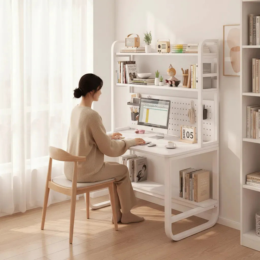 Escritorio Moderno Con Panel Para Decoracion Mdf Y Metal®
