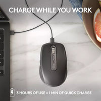Mouse Logitech Inalámbrico Mx Anywhere 3 Negro 6 Botones