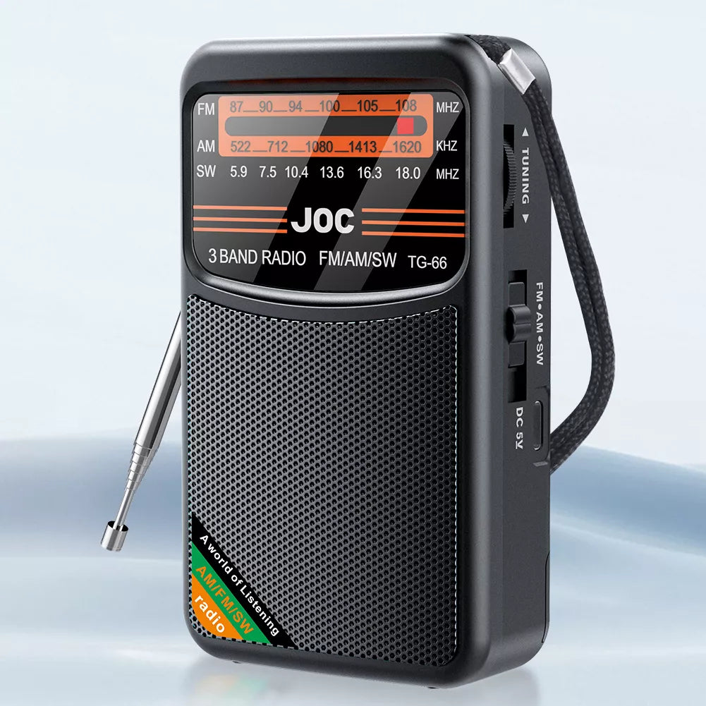 Radio Profesional Joc Fm/am/sw Recargable Con Parlante®