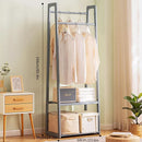 Perchero Estantería Bambú 2 Estantes, Resistente 60x166cm®