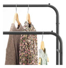 Perchero Doble De Metal Con Estante Inferior 110x54x150 Cm®