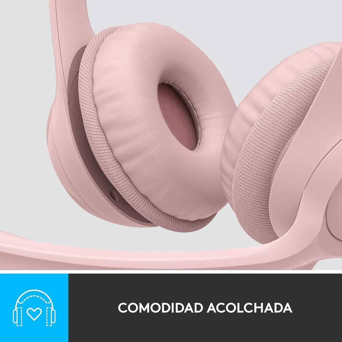 Logitech H390 Auriculares Usb-a Con Micrófono Y Cancelación Color Rosa