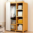 Perchero Closet Nórdico Cortina Corrediza De Pie Bambú®