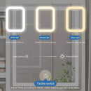 Tocador con Espejo y Luz Led Rustico 4 Cajones Infantil®