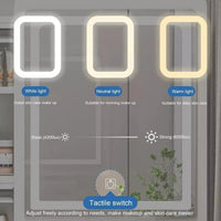 Tocador con Espejo y Luz Led Rustico 4 Cajones Infantil®