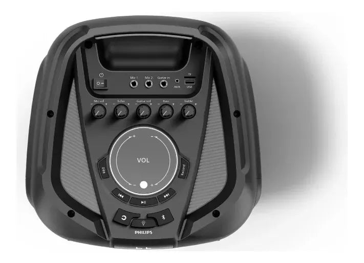 Parlante Philips Bluetooth, Control Luces Led 16h Autonomía®
