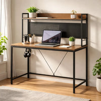 Escritorio Industrial Con Estante/panel Organizador Premium®