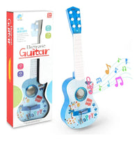 Guitarra Para Niños De Juguete Celeste Con Luces Y Sonido®