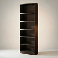 Biblioteca Minimalista Mdf Estanteria 6 Niveles Marrón®