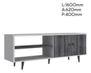 Rack para TV Living Estilo Retro Calidad Premium 2 Puertas®