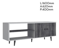 Rack para TV Living Estilo Retro Calidad Premium 2 Puertas®
