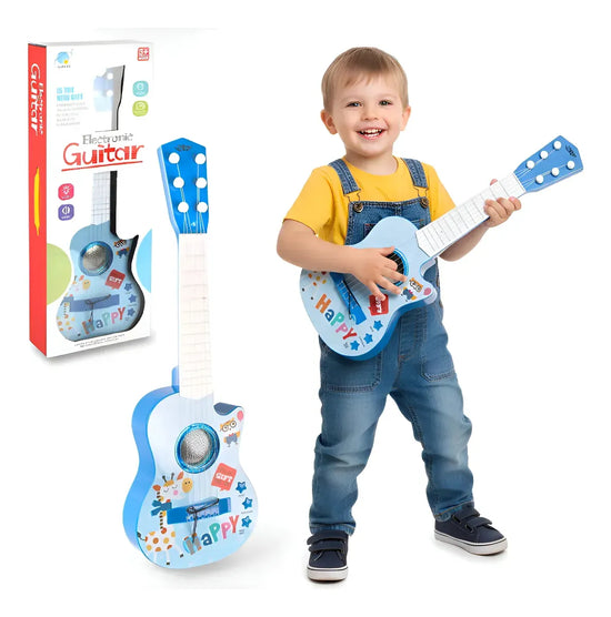Guitarra De Juguete Celeste Con Luces Y Sonido®
