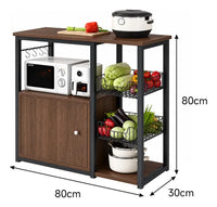 Organizador Multiuso De Cocina Premium Metal Madera Marrón®