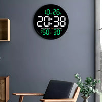 Reloj De Pared Digital 10'', Led Con Temperatura Y Humedad®