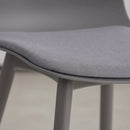 Silla Acolchonada De Polipropileno Grafito Mate Premium®