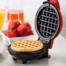 Mini Waflera Electrica Antiadherente Practica 350w Rojo®