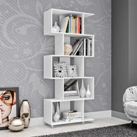 Biblioteca Geometrica Linea Retro 5 Estantes Premium Resist®