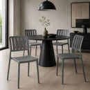 Silla De Comedor Moderna De Polipropileno Gris Mate Premium®