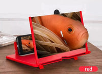 Base Lupa Amplificadora Para Celular 9 Plegable Rojo®