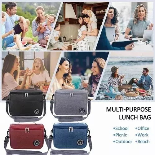 Bolsa Lonchera Térmica Para Trabajo Escolares Hombre, Mujer®