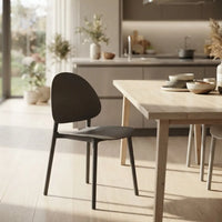 Silla De Comedor/exterior Gris Mate Polipropileno Premium®