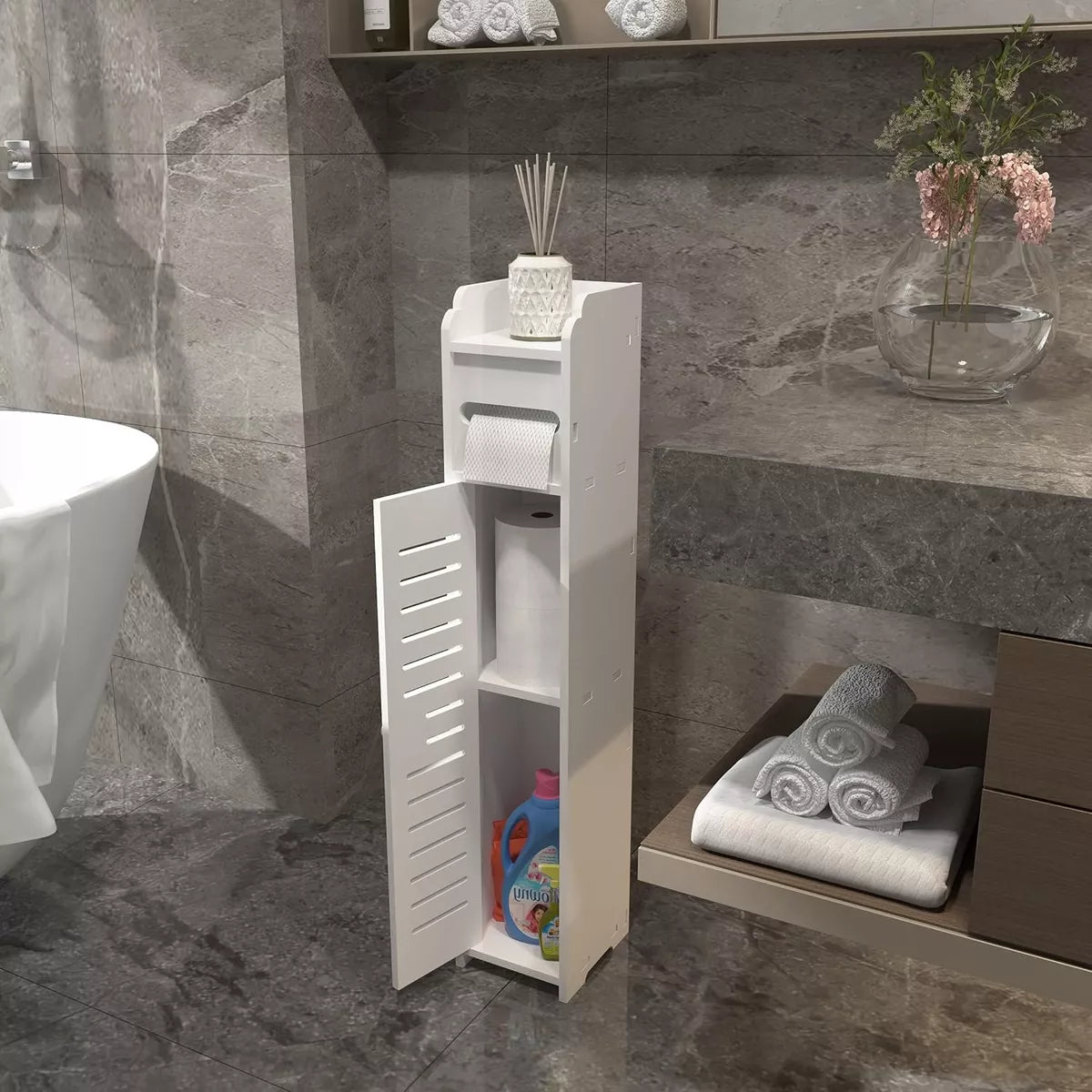 Mueble Estante De Baño Organizador 3 Compartimiento 80x15cm®