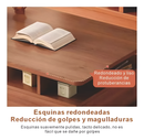 Mesa Ratona 120x60x42cm 2 Cajones Color Claro Caoba Mdf®
