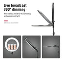 Aro De Luz Led Profesional 56cm+3 Soportes Celu+tripode2.1®