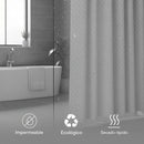 Cortina De Baño Impermeable Poliester 180x180 Gris Calidad®