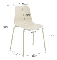 Silla Comedor Milkytea Mate Metal/polipropileno Premium®