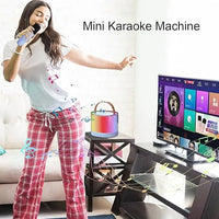 Mini Parlante Inalámbrico Luz Rgb Karaoke Con Micrófono Usb®