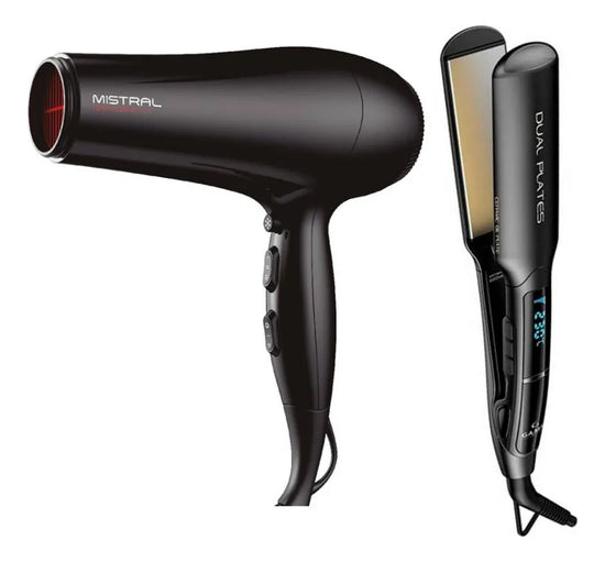 Combo Gama Secador Mistral Ion + Planchita De Pelo X-wide®