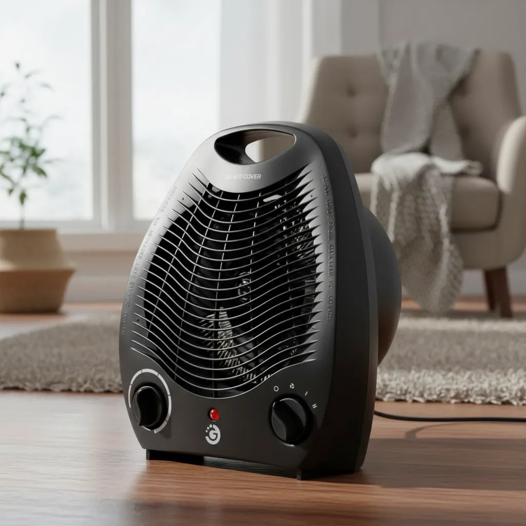 Calefactor Caloventilador Atlasheat 2000w Negro Resistente®