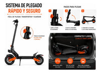 Monopatín Electrico Thunder Knex 1200w 48v 40km/h+bluetooth®