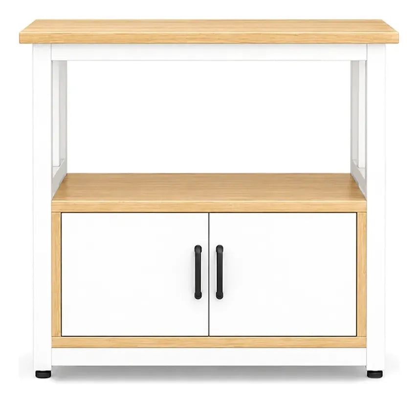 Organizador de cocina auxiliar MDF y metal 2 puertas