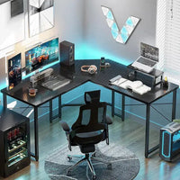 Escritorio Gamer Resistente En L Lamina Carbono®