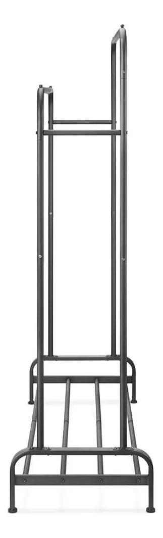 Perchero Doble De Metal Con Estante Inferior 110x54x150 Cm®