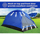 Carpa Iglú De Camping 2.1x1.5m Impermeable 3 Personas Azul®