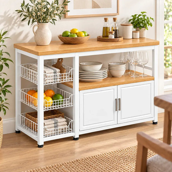 Organizador De Cocina Premium 3 Canastos / 2 Puertas Mdf®