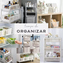 Carro Organizador 2 Cestos 3 Estante Baño Cocina Desmontable