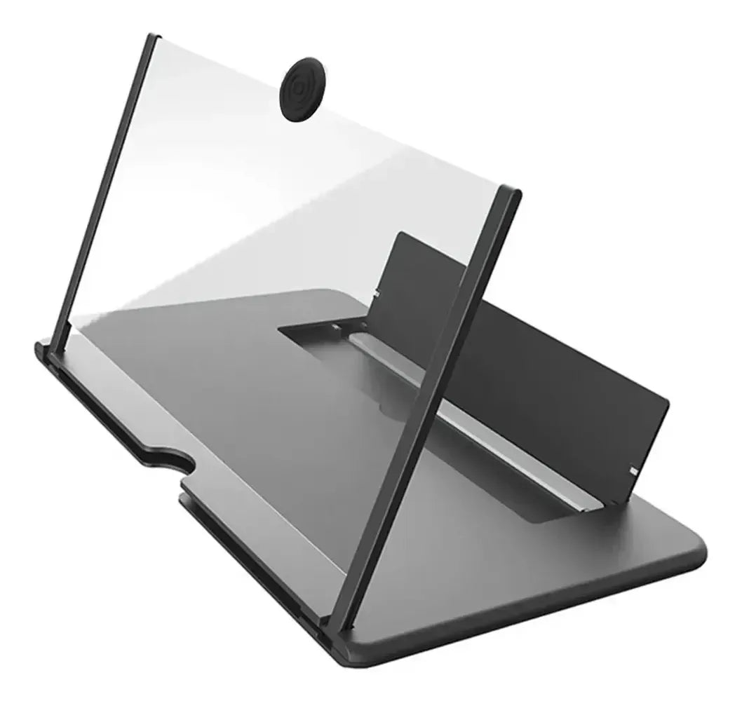 Pantalla Amplificadora 14pulg Celular+soporte Plegable Negro®
