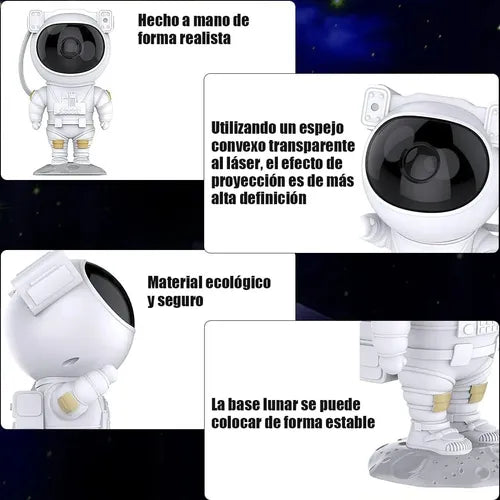 Astronauta Proyector De Estrellas Luces Nebulosa Galaxias®