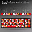 Teclado + Mouse T-wolf Tf660 Urban Women Colorido Bluetooth Rojo Con Negro®