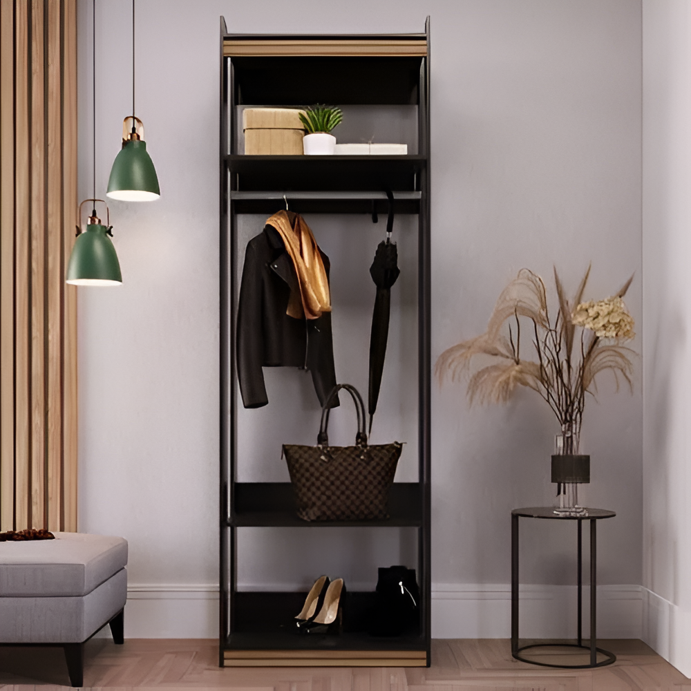 Estantería Multifunción Organizador Hogar 4 Estantes Negro®