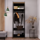 Estantería Multifunción Organizador Hogar 4 Estantes Negro®