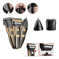 Afeitadora Y Cortadora De Pelo Geemy Gm-595 Negra Y Dorada®